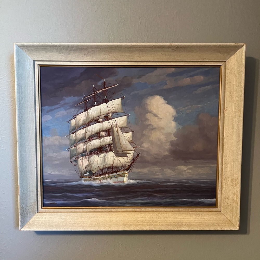 J Winfried oil painting - Picture 3 of 6